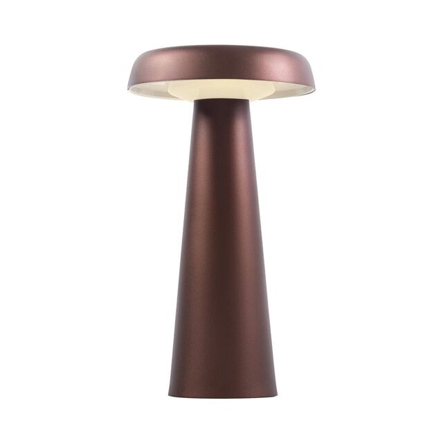 Nordlux Modern Outdoor Table Battery Light Brass Metal Intergrated LED 3-Level Dimming - Battery, IP54 in Brown - image 1