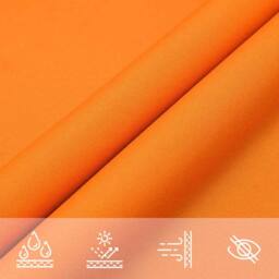 Berkfield Home Sun Shade Sail Orange 7x5x5 m 100% Polyester Oxford - thumbnail 7