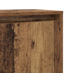 Berkfield Home Sideboard with Shelf with Door Old wood 97 x 29 x 75 cm Engineered wood in Brown - thumbnail 9