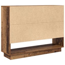 Berkfield Home Sideboard with Shelf with Door Old wood 97 x 29 x 75 cm Engineered wood in Brown - thumbnail 8
