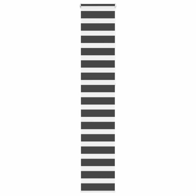 Berkfield Home Zebra Blind Black 40x230 cm Fabric Width 35.9 cm Polyester - image 1