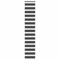 Berkfield Home Zebra Blind Black 40x230 cm Fabric Width 35.9 cm Polyester - thumbnail 1
