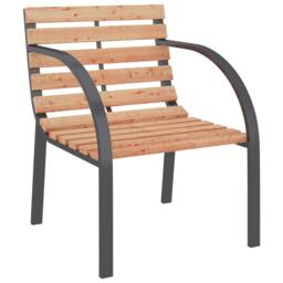 Berkfield Home Garden Chairs 2 pcs Wood in Brown - thumbnail 3