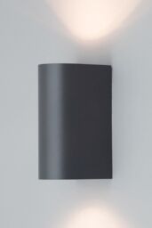BHS Lighting Smithe Outdoor Up & Down Wall Light in Black - thumbnail 4