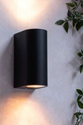 BHS Lighting Smithe Outdoor Up & Down Wall Light in Black - thumbnail 5