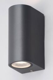 BHS Lighting Smithe Outdoor Up & Down Wall Light in Black - thumbnail 1