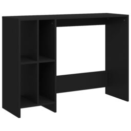 Berkfield Home Notebook Desk Black 102.5x35x75 cm Engineered Wood - thumbnail 2
