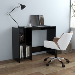 Berkfield Home Notebook Desk Black 102.5x35x75 cm Engineered Wood - thumbnail 1