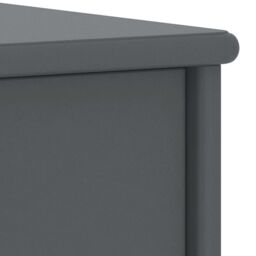 Berkfield Home Bedside Cabinet Dark Grey 35x30x40 cm Solid Pinewood - Size: 35 x 30 x 40 cm - thumbnail 5