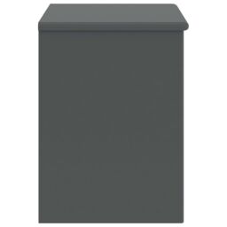 Berkfield Home Bedside Cabinet Dark Grey 35x30x40 cm Solid Pinewood - Size: 35 x 30 x 40 cm - thumbnail 3