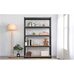 Kelvenix 180cm x 120cm x 45cm 5-Tier Garage Shelving Unit Heavy Duty in Black - Size: 0.6m2 - thumbnail 5