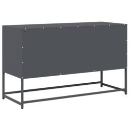 Berkfield Home TV Cabinet Anthracite 100.5x39x60.5 cm Cold-rolled Steel in Dark Grey - thumbnail 8
