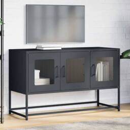 Berkfield Home TV Cabinet Anthracite 100.5x39x60.5 cm Cold-rolled Steel in Dark Grey - thumbnail 1
