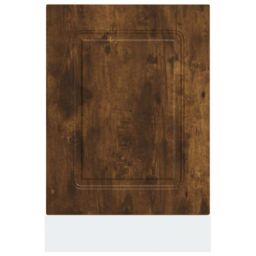 Berkfield Home Dishwasher Panel¬†Kalmar¬†Smoked Oak 45x1.5x67 cm Engineered Wood in Brown - thumbnail 4