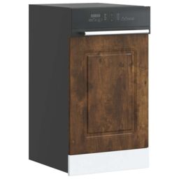 Berkfield Home Dishwasher Panel¬†Kalmar¬†Smoked Oak 45x1.5x67 cm Engineered Wood in Brown - thumbnail 1