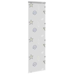 Berkfield Home Shower Roller Blind with Cassette 80x240 cm Fabric Width 76 cm in Light Grey - thumbnail 3