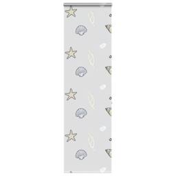 Berkfield Home Shower Roller Blind with Cassette 80x240 cm Fabric Width 76 cm in Light Grey - thumbnail 2