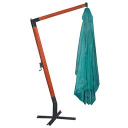 Berkfield Home Beautiful Floating Parasol Melia 300 x 400 cm Green - thumbnail 1