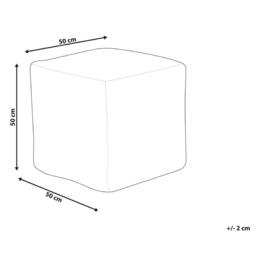 Wyld and Coco Golden Brown Tufted Pouffe 50 x 50 x 50 cm Viscose Thick EPS Filling - thumbnail 3