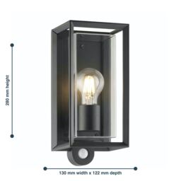 First Choice Lighting Set of 2 Brandon - Black Motion Sensor Outdoor Wall Lights - thumbnail 7