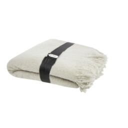 Seasons Faux Mohair Blanket in Light Grey - thumbnail 1