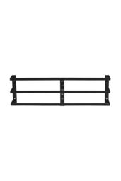 H&O Direct Premium Iron Bathroom Wall Mounted Towel Rack in Black - thumbnail 4