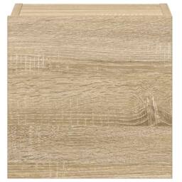 Berkfield Home Sturdy 5 Piece TV Cabinet Set Sonoma Oak Engineered Wood in Light Oak - thumbnail 9
