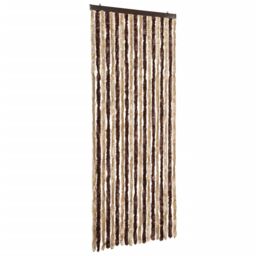 Berkfield Home Insect Curtain Beige & Light Brown 56x185 cm Chenille - thumbnail 2