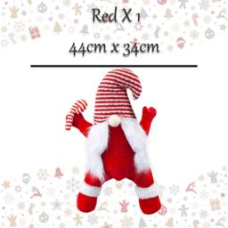 VFM e-Store Christmas Gonk Decoration 44cm x 34cm Red X 1 - Size: 44 cm x 34 cm - thumbnail 2