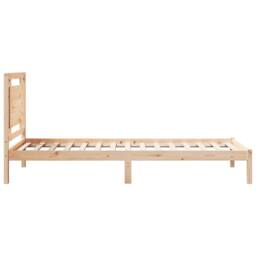 Berkfield Home Decorative Extra Long Bed Frame without Mattress¬†100x210 cm Soli in Light Tan - Size: 100x210 cm - thumbnail 5