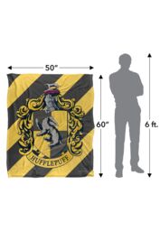 Warner Brothers Harry Potter Hufflepuff Crest 4 Blanket 152 x 127 cm in White - thumbnail 5