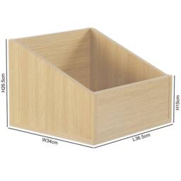 "SPETLEK Modern Vinyl Record Storage Box LP Holder 12"" Records in Natural - Size: Large" - thumbnail 6