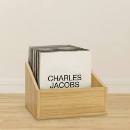 "SPETLEK Modern Vinyl Record Storage Box LP Holder 12"" Records in Natural - Size: Large" - thumbnail 2