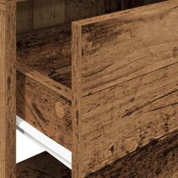 Berkfield Home Bedside Cabinets with Drawer 2 pcs Old Wood 51x31x47 cm in Brown - Size: 51 x 31 x 47 cm - thumbnail 9