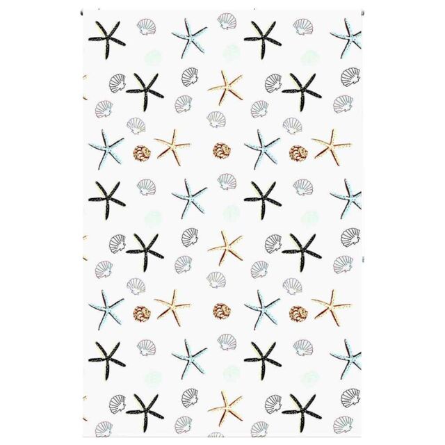 Berkfield Home Shower Roller Blind 160x240 cm Fabric Width 156 cm in Black - image 1