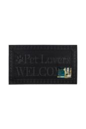 JVL Fauna Lovers Scraper Rubber Pin Doormat 40x70cm in Black - Size: 40 cm x 70 cm - thumbnail 6