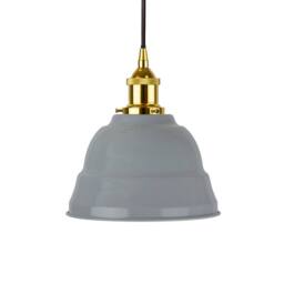 SE Home French Grey Lincoln Pendant Light - Gold - Black Round - thumbnail 1