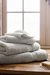 CHRISTY 'Serene' Soft Tone 100% Combed Cotton 8 Piece Towel Bale in Light Grey - thumbnail 2