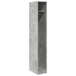 Berkfield Home Wardrobe Concrete Grey 30x50x200 cm Engineered Wood - Size: 30 x 50 x 200 cm - thumbnail 2