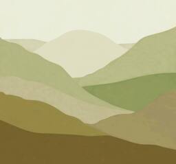 Superfresco Easy Beyond the Horizon Green Print To Order 3m x 2.8m Mural - thumbnail 2