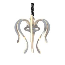Netlighting Versailles Pendant LED Light 57W 2733lm 3000K Chrome White Acrylic in Grey - thumbnail 1