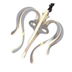 Netlighting Versailles Pendant LED Light 57W 2733lm 3000K Chrome White Acrylic in Grey - thumbnail 3