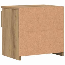 Berkfield Home Elegant Bedside Cabinets 2 pcs Artisan Oak 40x30x39 cm Engineered Wood in Brown - Size: 40 x 30 x 39 cm - thumbnail 6