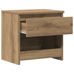 Berkfield Home Elegant Bedside Cabinets 2 pcs Artisan Oak 40x30x39 cm Engineered Wood in Brown - Size: 40 x 30 x 39 cm - thumbnail 7