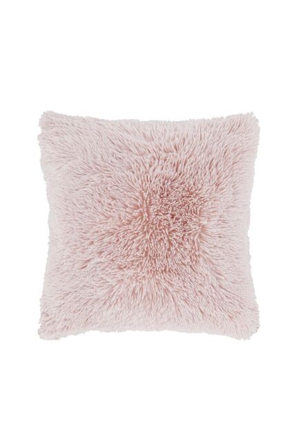 Catherine Lansfield 'Cuddly' Faux Fur Heart Cushion in Pink - image 1