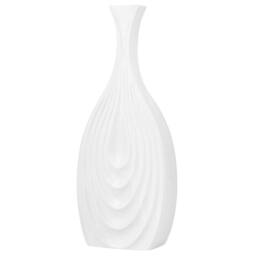 Wyld and Coco Carved Porcelain Vase White 39 cm - thumbnail 3
