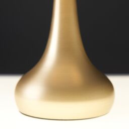 ValueLights Teardrop Pair of Fabric Shades Brushed Gold Bedside Touch Table Lamps in Bright Blue - thumbnail 5