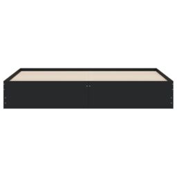 Berkfield Home Bed Frame with Drawers without Mattress Black 200x200 cm - thumbnail 6