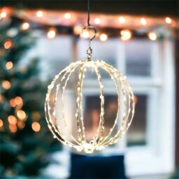 Netagon Christmas Festive Outdoor 140 Led Copper Sphere With Timer, Power Supply & 10m Lead in Gold - thumbnail 3
