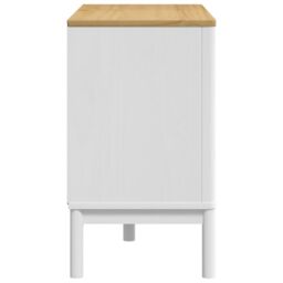 Berkfield Home Chest of Drawers FLORO White Solid Wood Pine - thumbnail 6